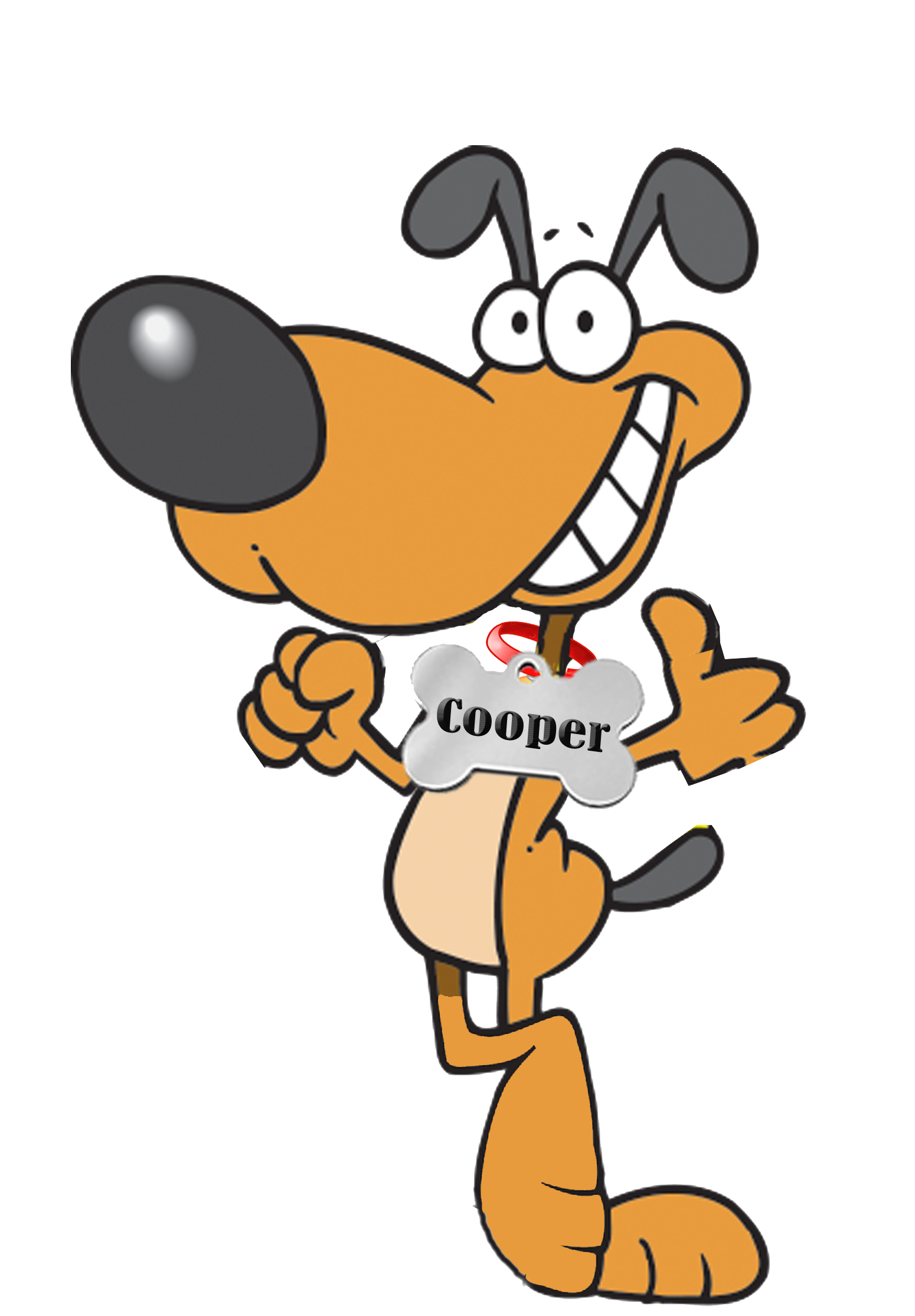 Cooper Dog with Tag