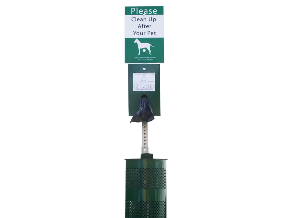 Complete Commercial Pet Waste Station with Roll Bags Pet Scoop