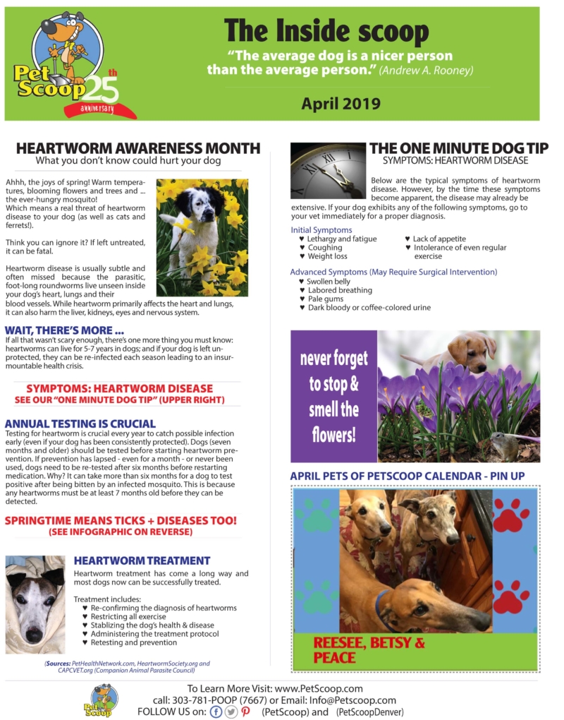 April Newsletter Pet Scoop
